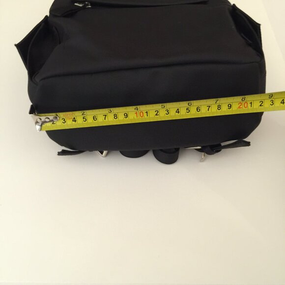 ESPRIT VINTAGE Authentic Nylon Backpack NEW with TAGS - Black - Picture 12 of 16